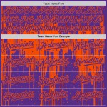 Tropfendes benutzerdefiniertes Muster Baseball Jersey Lila Authentisches 3D Orange Art Splatter Design Tropfendes benutzerdefiniertes Muster Baseball Jersey Lila Authentisches 3D Orange Art Splatter Design