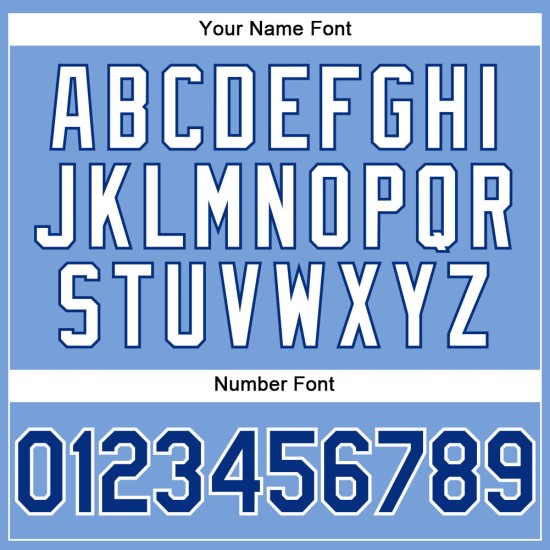 Benutzerdefiniertes hellblau-weißes Nadelstreifen-Baseballtrikot in Royal-Weiß Benutzerdefiniertes hellblau-weißes Nadelstreifen-Baseballtrikot in Royal-Weiß